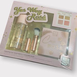 The Beauty Crop - Yes Way Rose Set - Brush, Palette & Mist